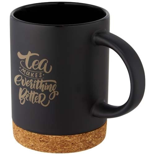 PF100901-3Neiva 425 ml Keramiktasse mit Korkboden_ schwarz