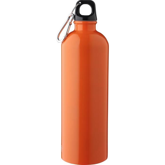 GI1204263-07Recycelte einwandige Edelstahlflasche _750 ml_ Emeric_ orange
