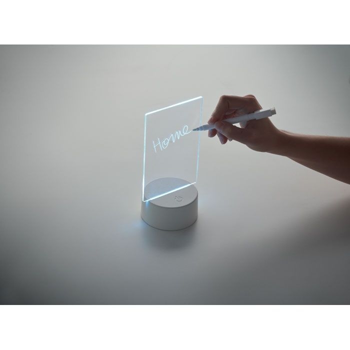 MO2919-06Ledmemo Memoboard mit LED-Beleuchtung_ weiss