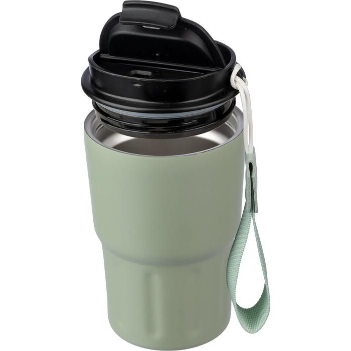 GI1096714-357Doppelwandiger Becher aus Edelstahl Louisa_ beige