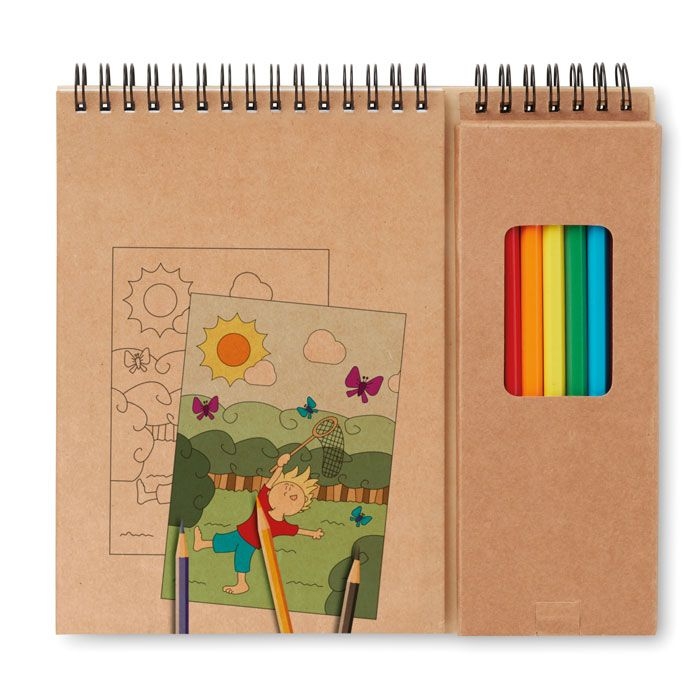 MO8769-13Colopad Malset mit 8 Buntstiften_ beige