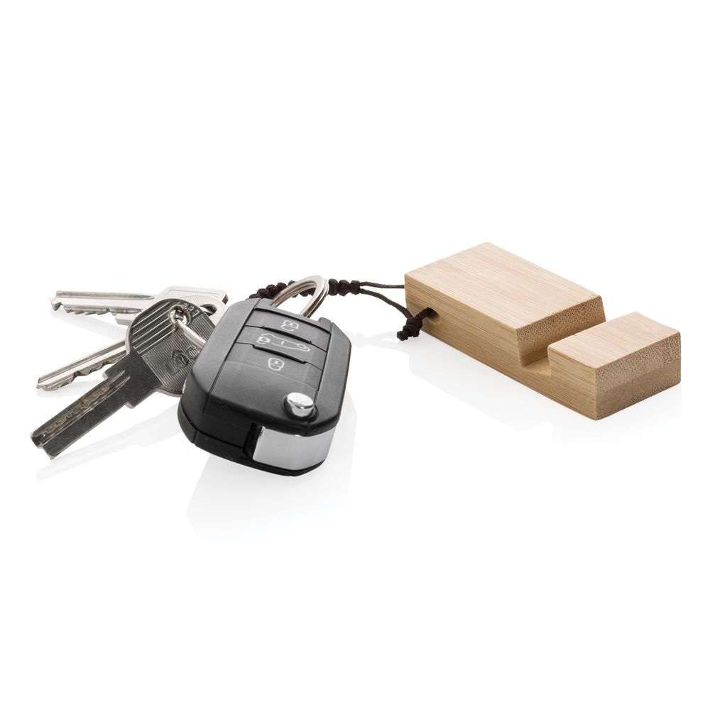 XDP301.38Standkey Bambus Schluesselanhaenger Telefonstaender