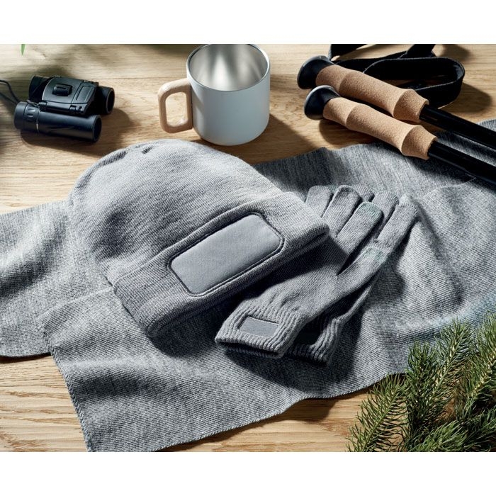 MO2359-15Capnit Beanie RPET-Polyester_ steingrau