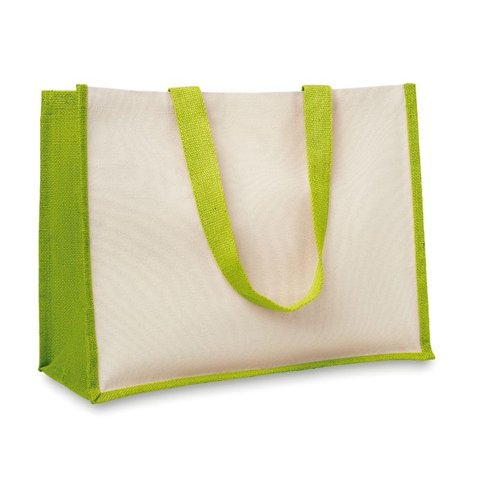 MO8967-48Campo De Fiori Jute_Canvas Shopper_ limette