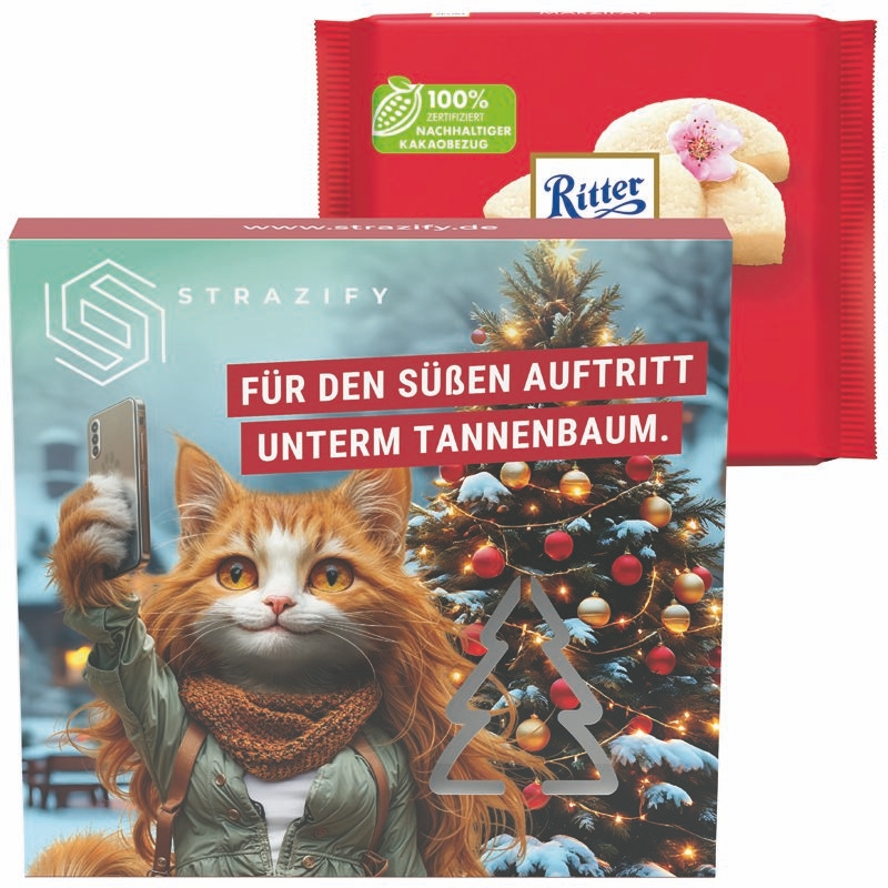 JG20157-3Praesentbox Premium Tannenbaum Ritter SPORT_ Ritter Sport 100g_ Marzipan_ Tannenbaum