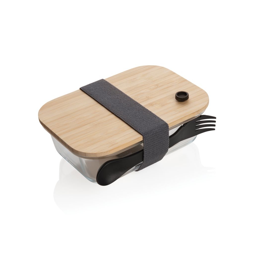 XDP269.56Lunch-Box aus Glas mit Bambusdeckel