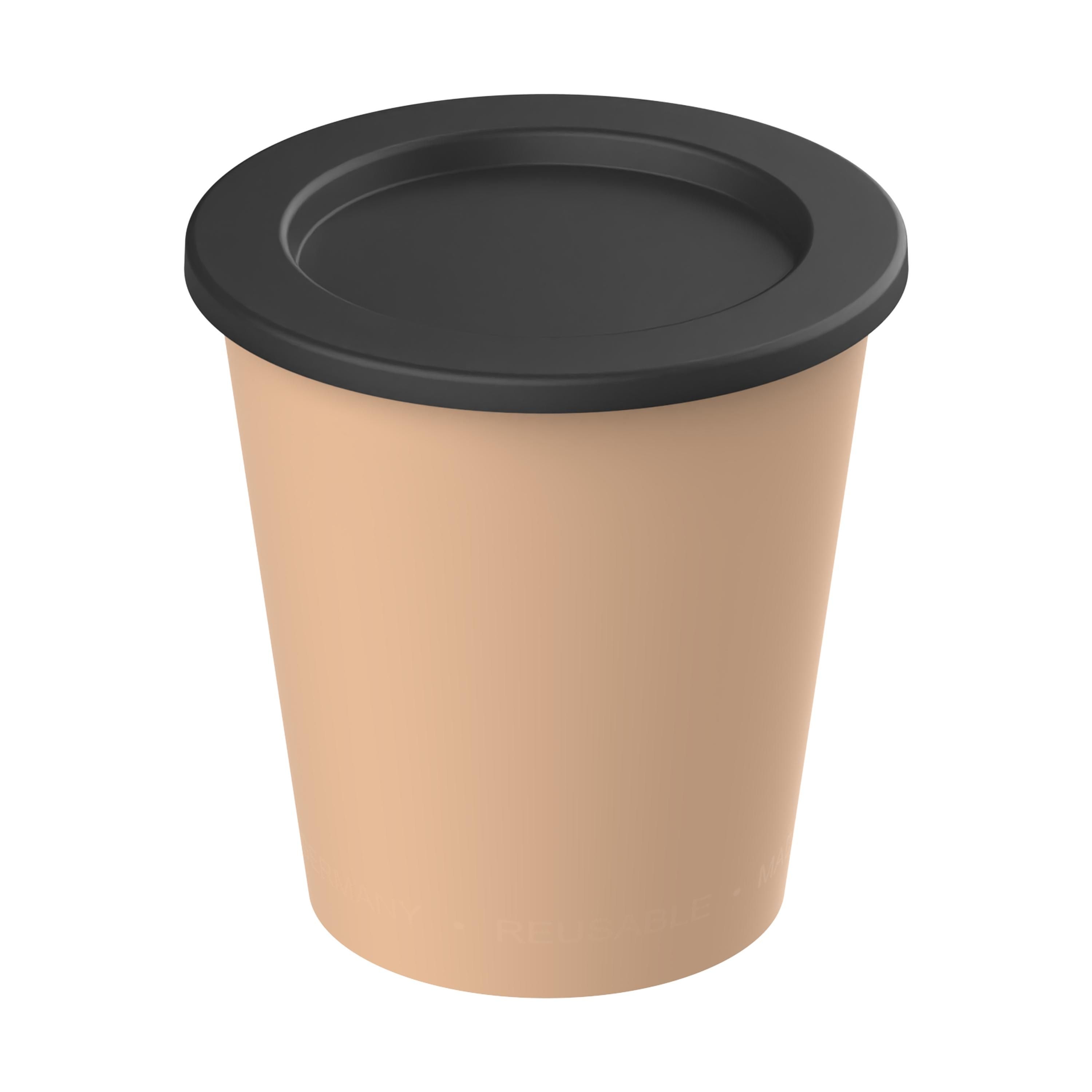 EL02098-1Dipbecher _ToGoPlus_ 200 ml_ bestaendiges braun_ schwarz