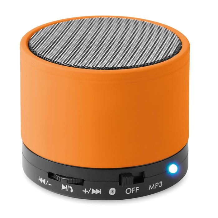 MO8726-10Round Bass Wireless Lautsprecher_ rund_ orange