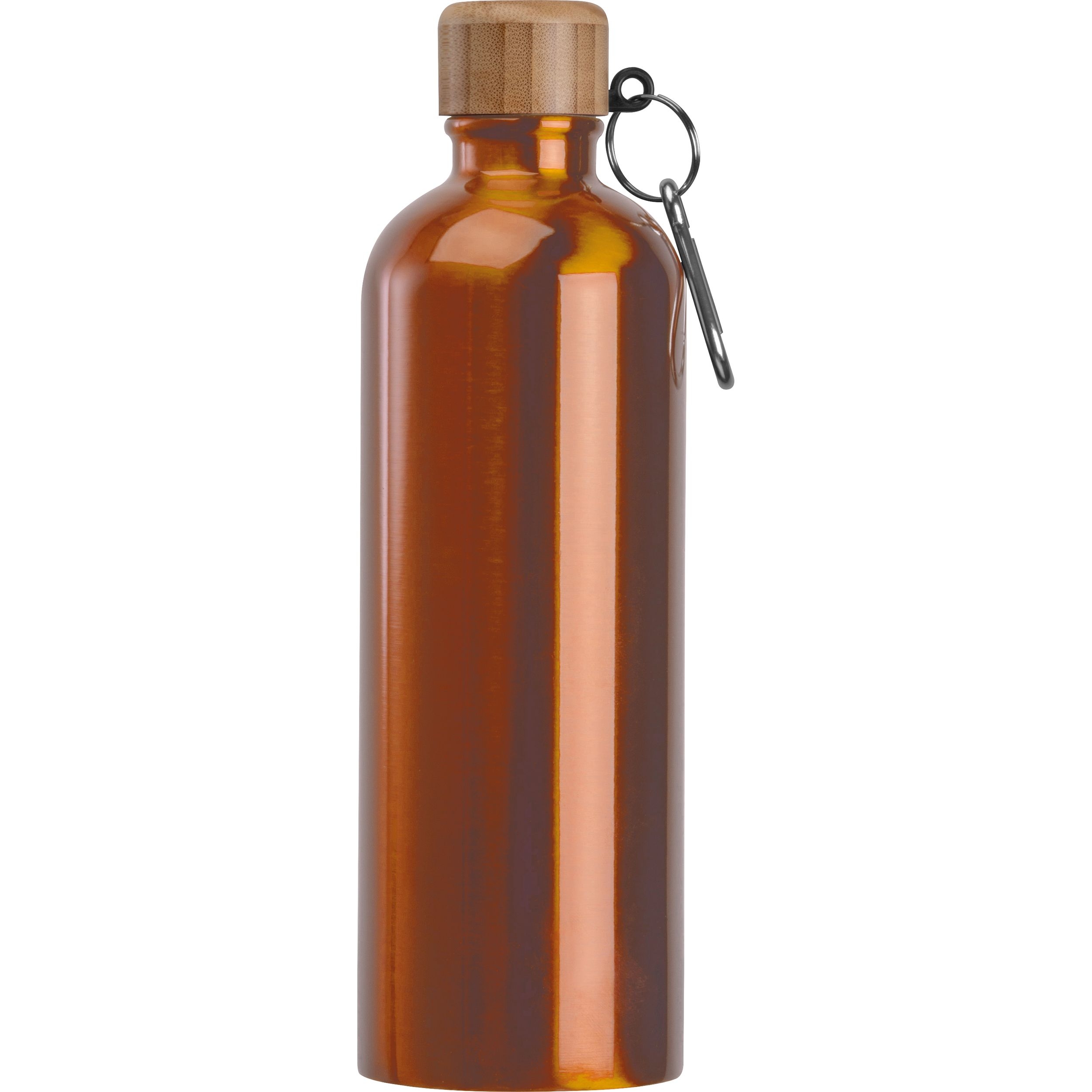 MA84971-10Edelstahltrinkflasche mit Karabiner_ 750ml RUTH_ orange
