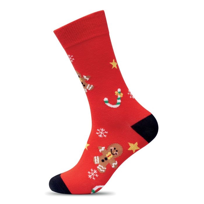 CX1575-05Soc Large Weihnachtssocken L_ rot