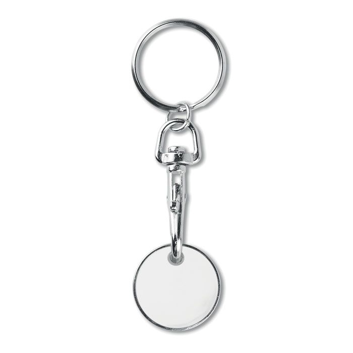 MO9748-06Tokenring Schluesselring mit Chip EUR_ weiss