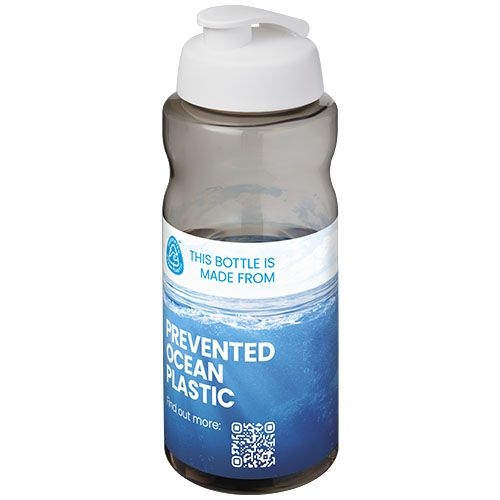 PF210178-5H2O Active® Eco Big Base 1L Sportflasche mit Klappdeckel _ kohle_weiss