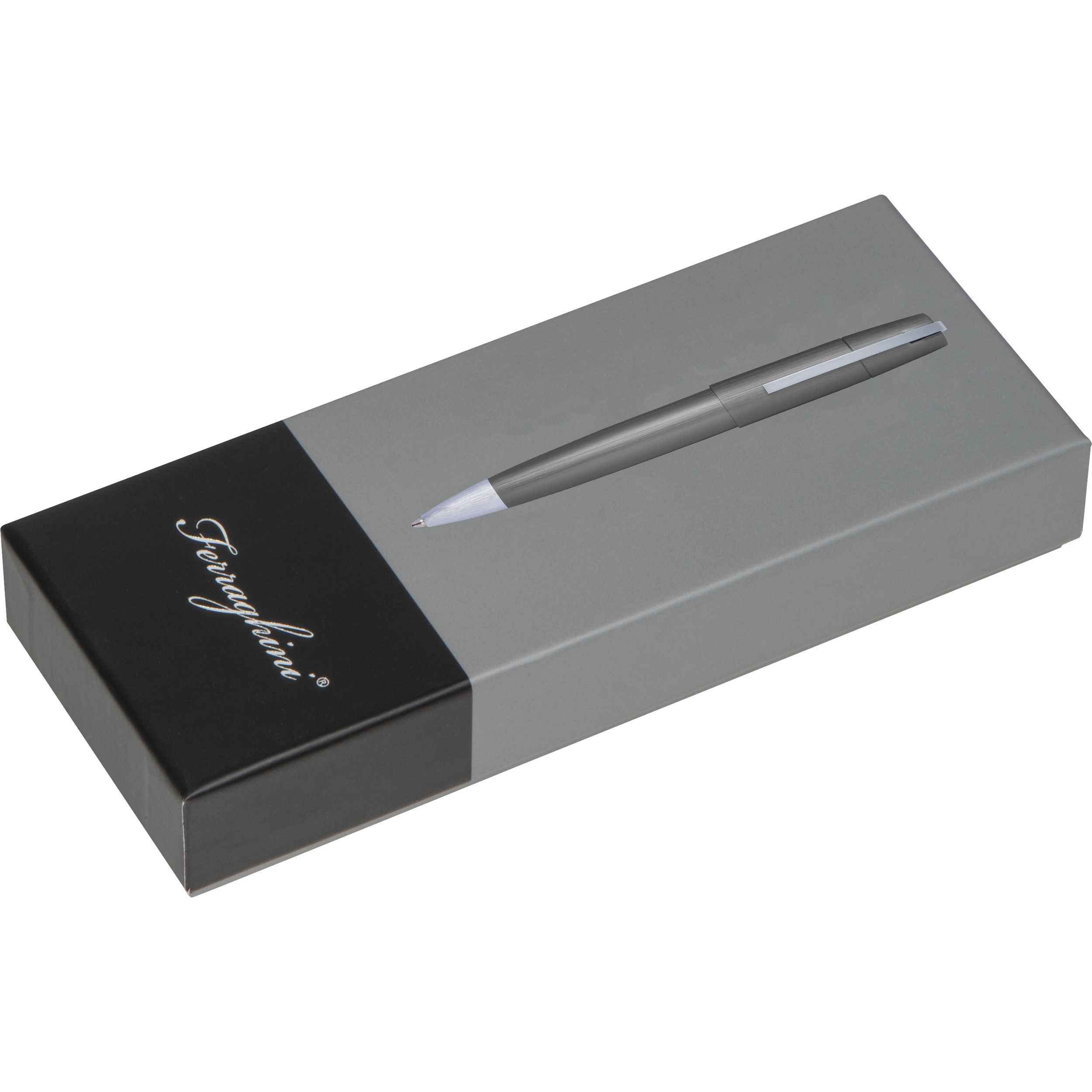 MAF263-77Ferraghini Drehkugelschreiber aus Metall  PATRIZIO_ anthrazit