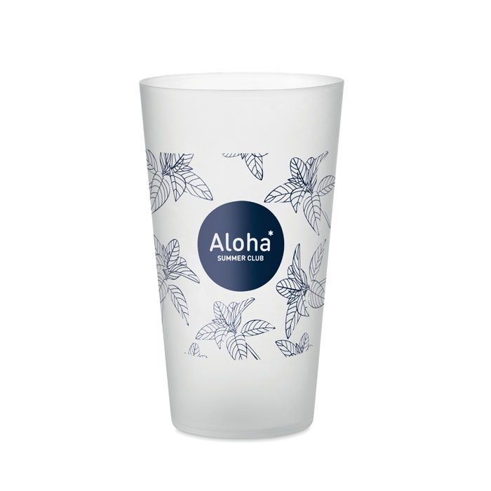 MO9907-26Festa Large Wiederverwendbarer Becher_ transparent weiss
