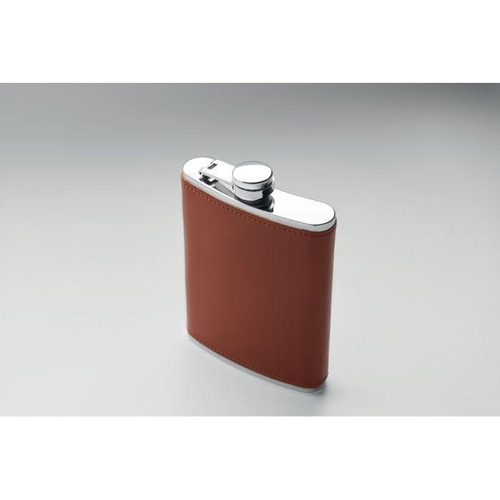 MO2629-01Slimmy Flachmann 200 ml_ braun