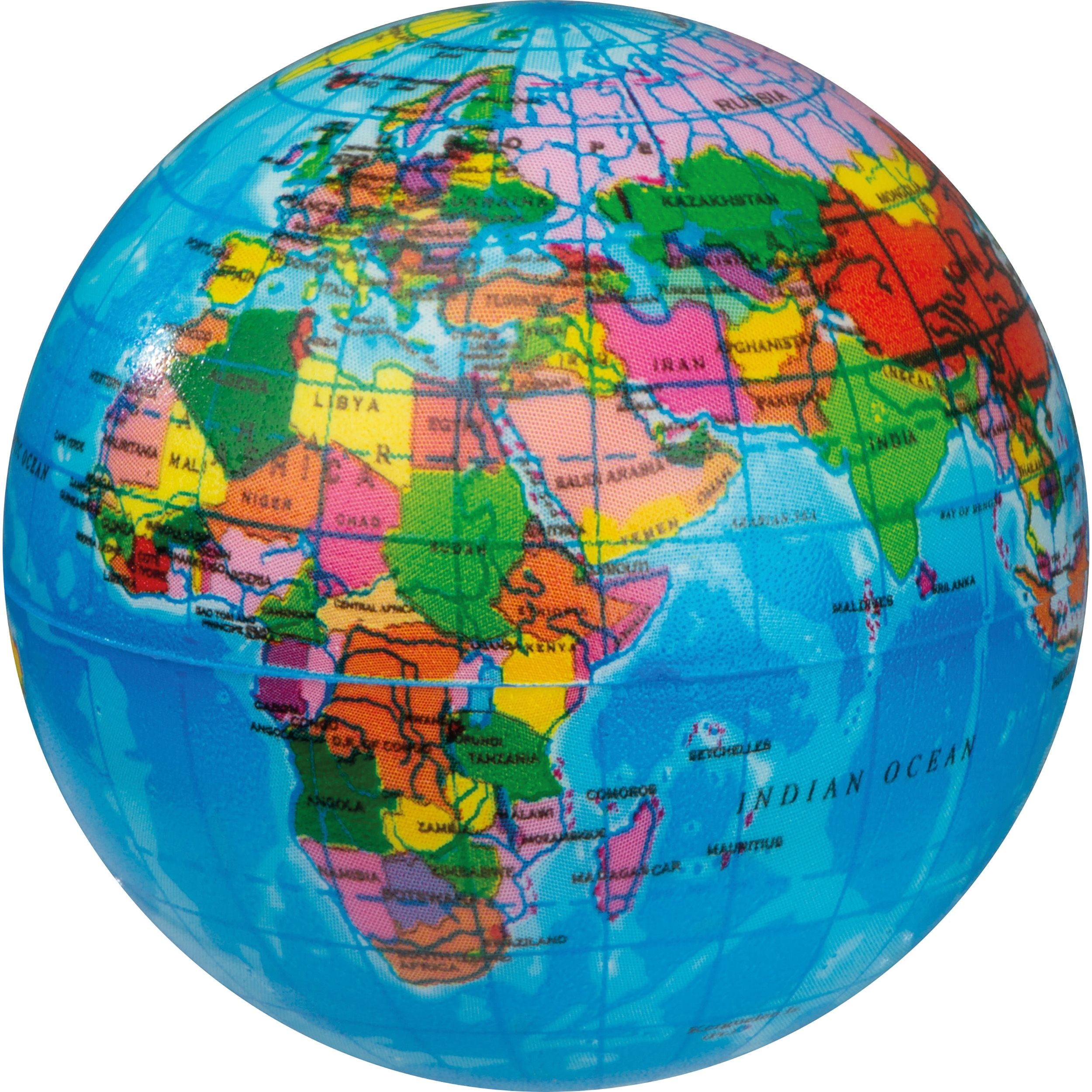 MA51848-MCAnti Stressball in Weltkugeloptik RAPHAEL_ mehrfarbig