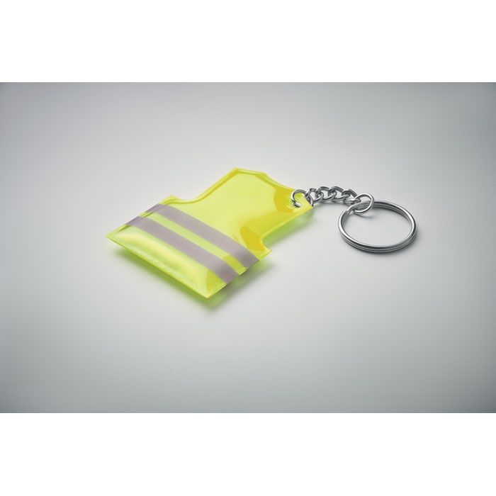 MO9199-70Visible Ring Schluesselring Sicherheitsweste_ neon gelb