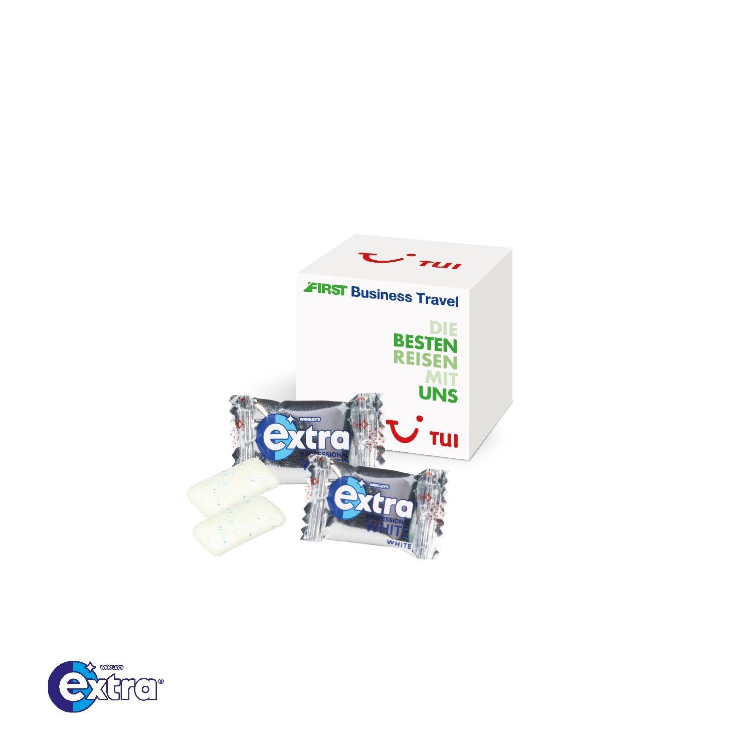CD91618-01Werbewuerfel mit Wrigley's Kaugummi_ Wrigley's Extra