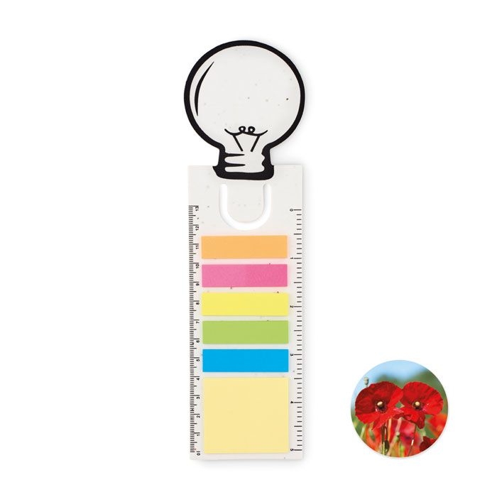 MO6512-06Idea Seed Samenpapier Lesezeichen_ weiss