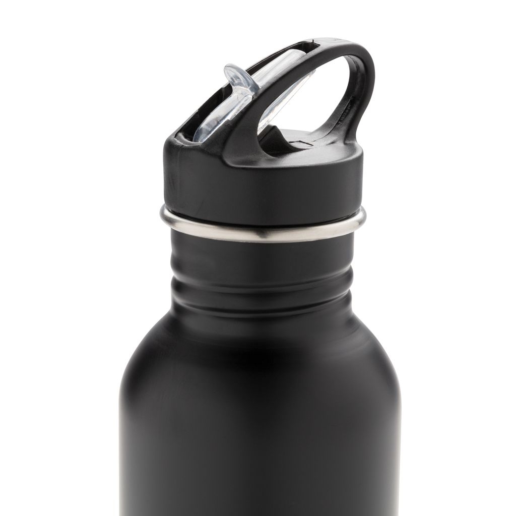 XDP436.42-1Deluxe Sportflasche aus Edelstahl_ schwarz