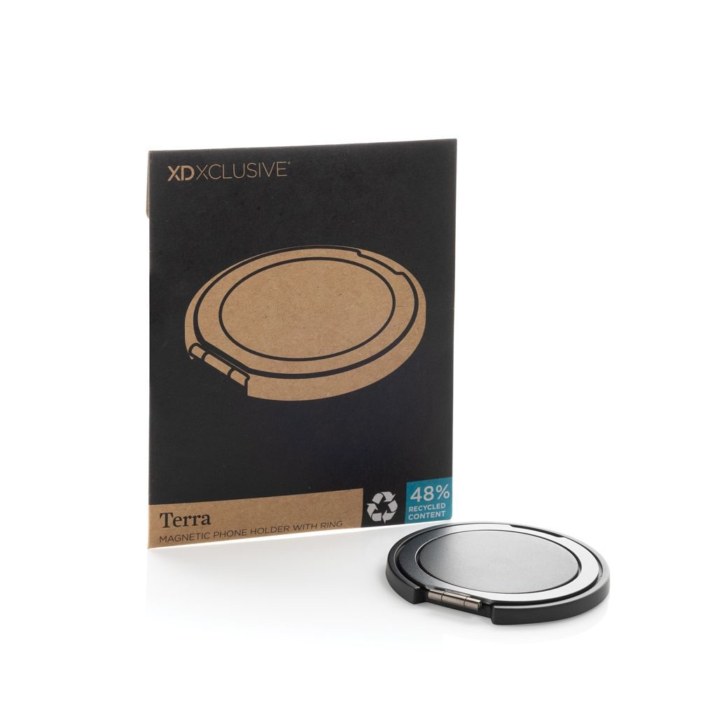 XDP301.67-02Terra Magnetic magnetischer Handyhalter mit Ring_ grau