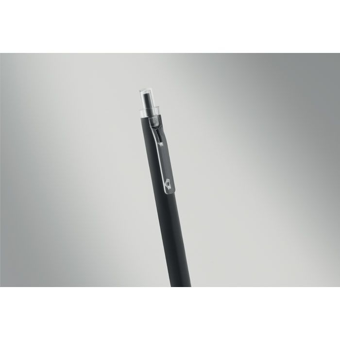 MO3185-03Nosta Druckkugelschreiber recy. Alu_ schwarz