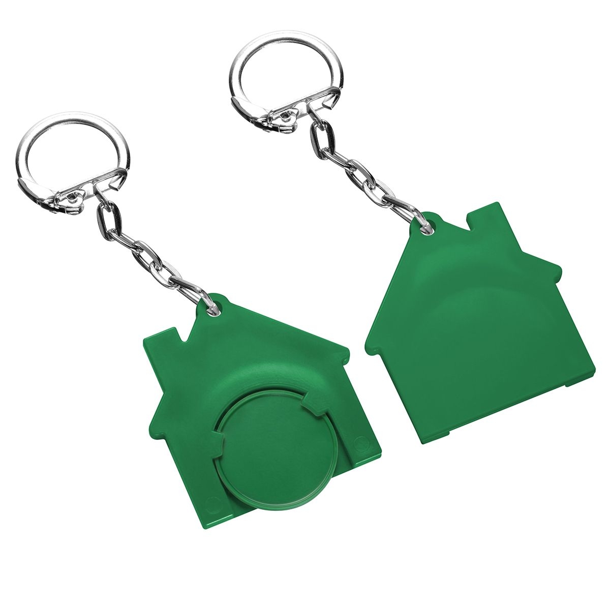 HE7516K-2-2Chiphalter mit 1€-Chip _Haus_ gruen_ gruen