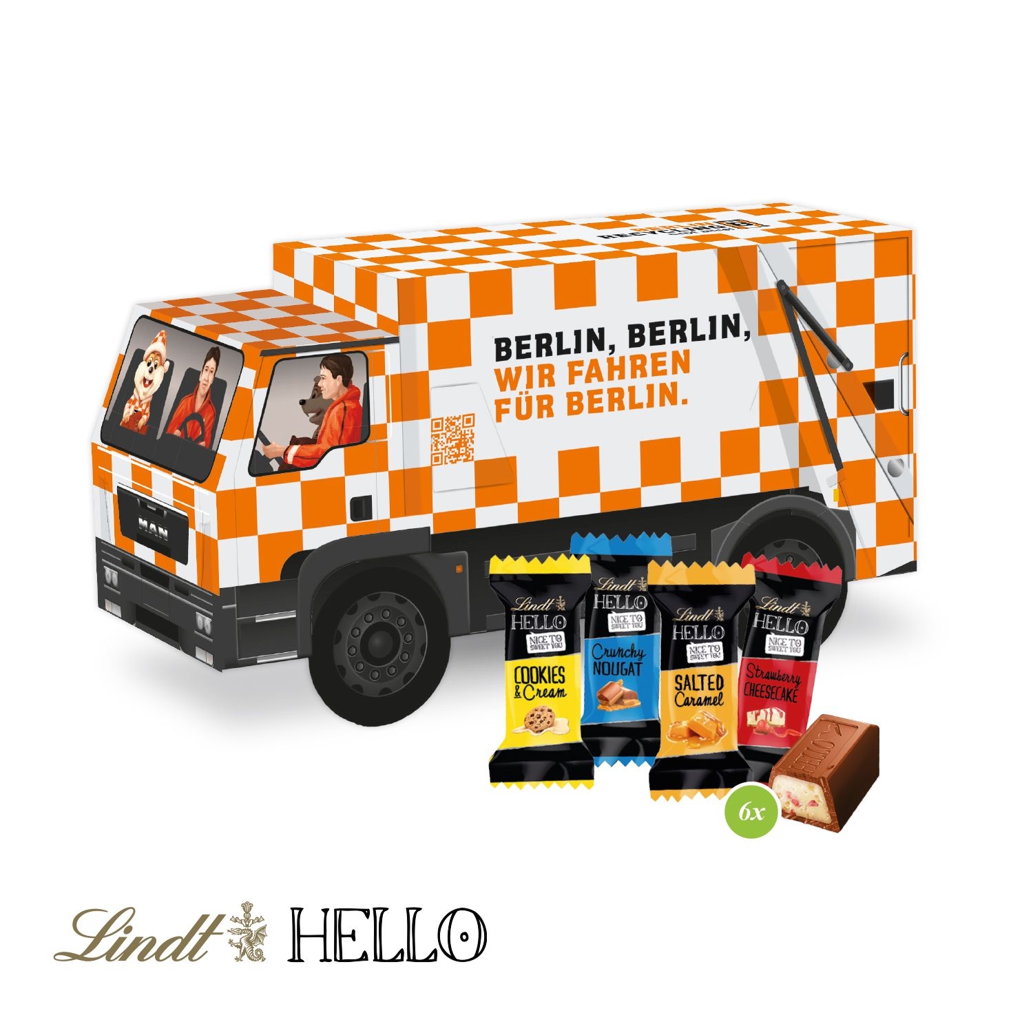 CD91675-013D Praesent LKW mit Lindt HELLO Mini_ Hello Mini