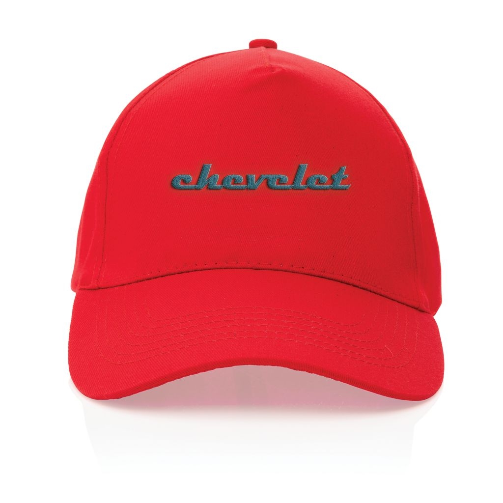 XDP453.33-4Impact 5 Panel Kappe aus 190gr rCotton mit AWARE™ Tracer_ rot