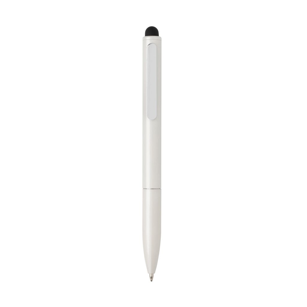 XDP611.23-3Kymi Stift mit Stylus aus RCS recyceltem Aluminum_ weiss
