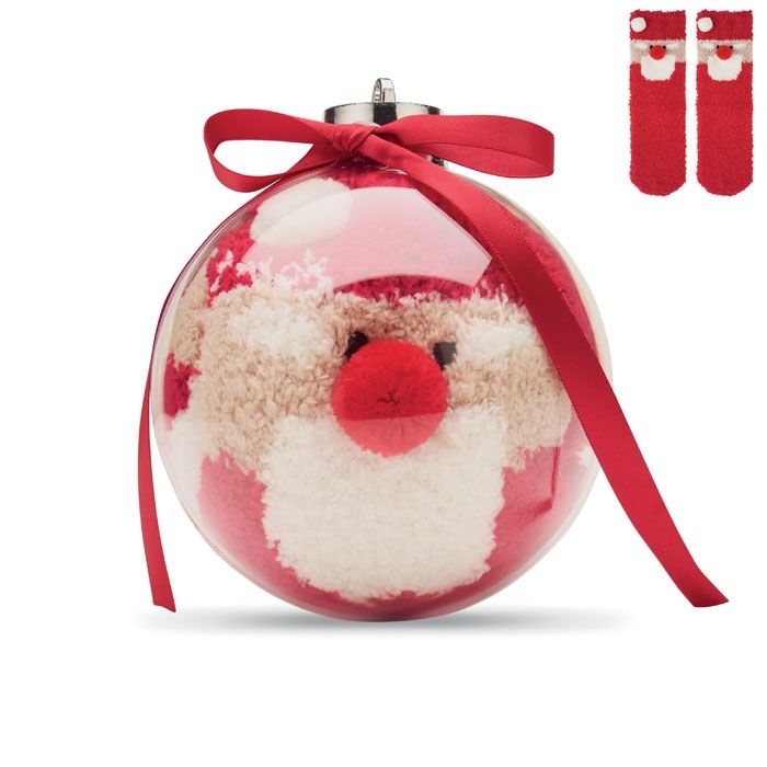 CX1586Snug L Weihnachtsbaumkugel mit Socken
