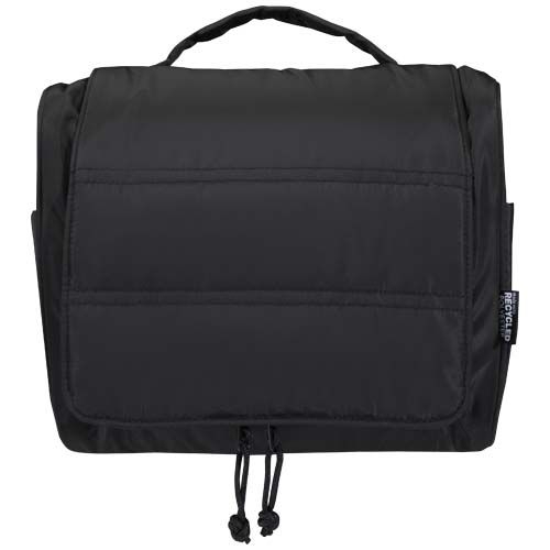 PF130117-3Puffer GRS recycelte aufhaengbare Kulturtasche 8L_ schwarz