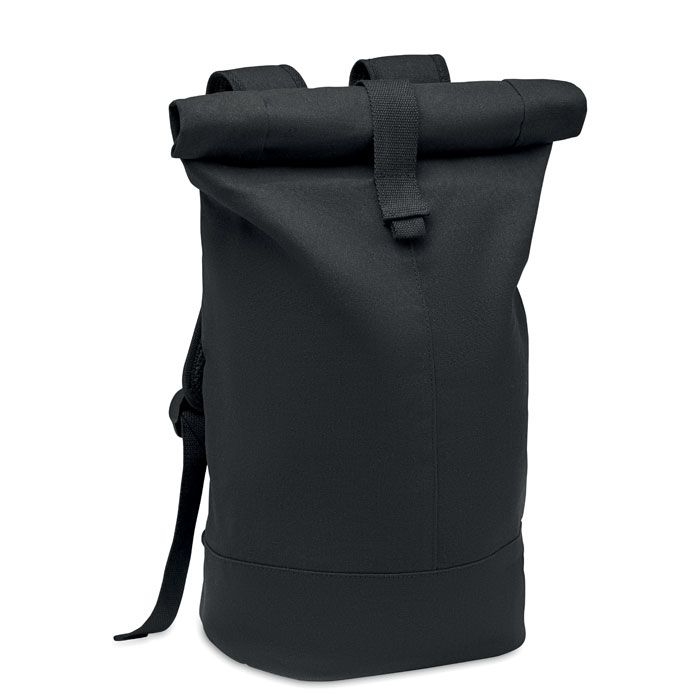 MO6704-03Zurich Roll Rolltop-Rucksack Canvas_ schwarz