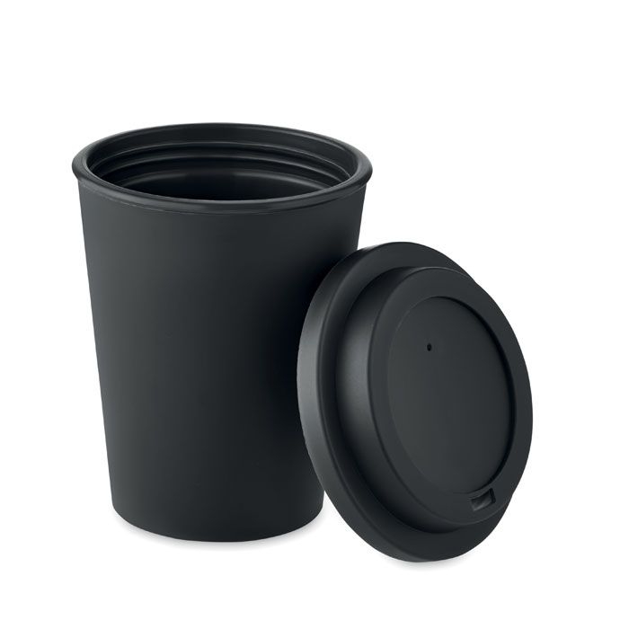 MO6582-03Nola Doppelwandiger Becher PP 300ml_ schwarz