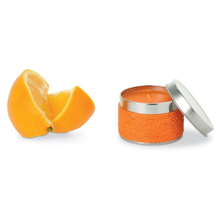 IT2873-10Delicious Kerze mit Apfelduft_ orange