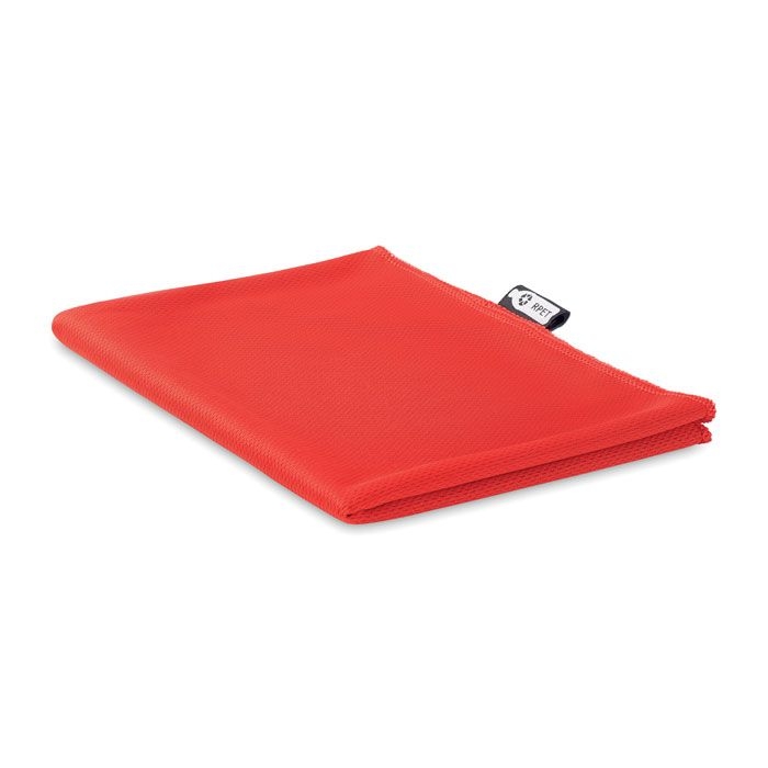 MO9918-05Tuko Rpet RPET Sporthandtuch mit Beutel_ rot