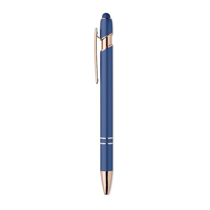 MO2380-04Scribble Druckkugelschreiber Aluminium_ blau