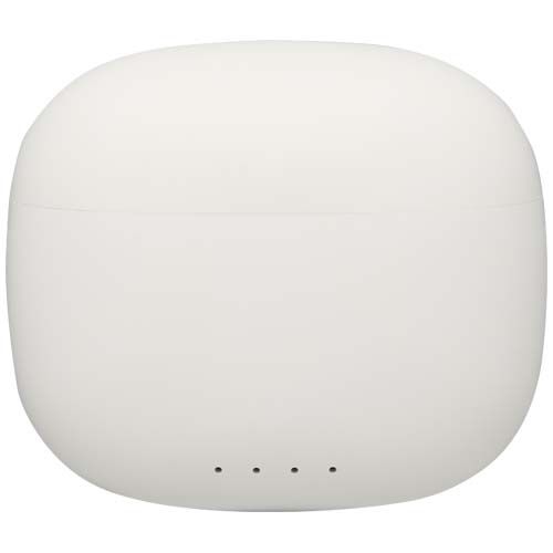 PF124482-1Alterf True Wireless Bluetooth® Headset aus recyceltem Kunststoff mit Silikon-Ohrstoepseln_ weiss