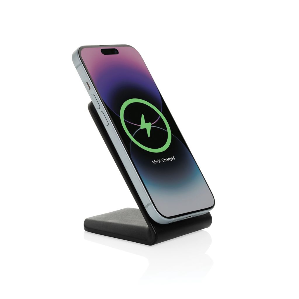 XDP309_09-01VoltPerch 15W magnetischer Wireless Charger aus RCS rec. ABS_ schwarz