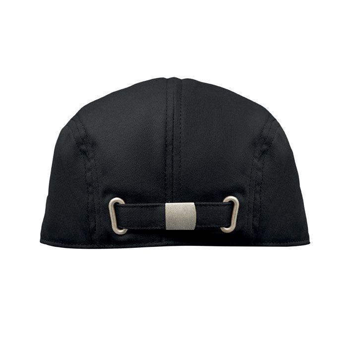 MO2850-03Flat Peak Newsboy-Kappe 235 g_m²_ schwarz