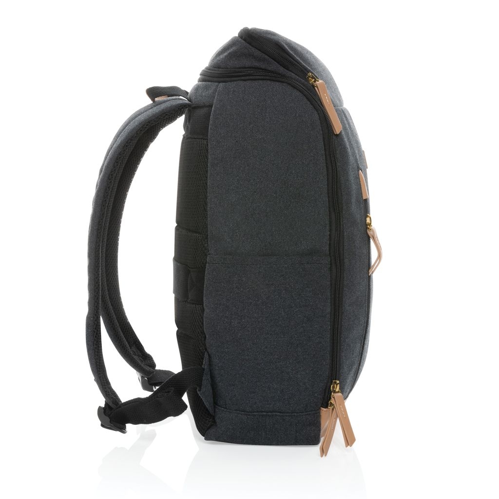 XDP760_24-1Impact AWARE™ 16 oz. r recyceltem canvas 15_ Laptop-Rucksack_ schwarz