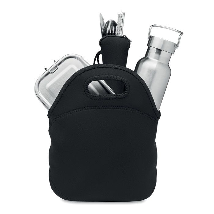 MO6765-03Ily Lunch-Set Edelstahl_ schwarz