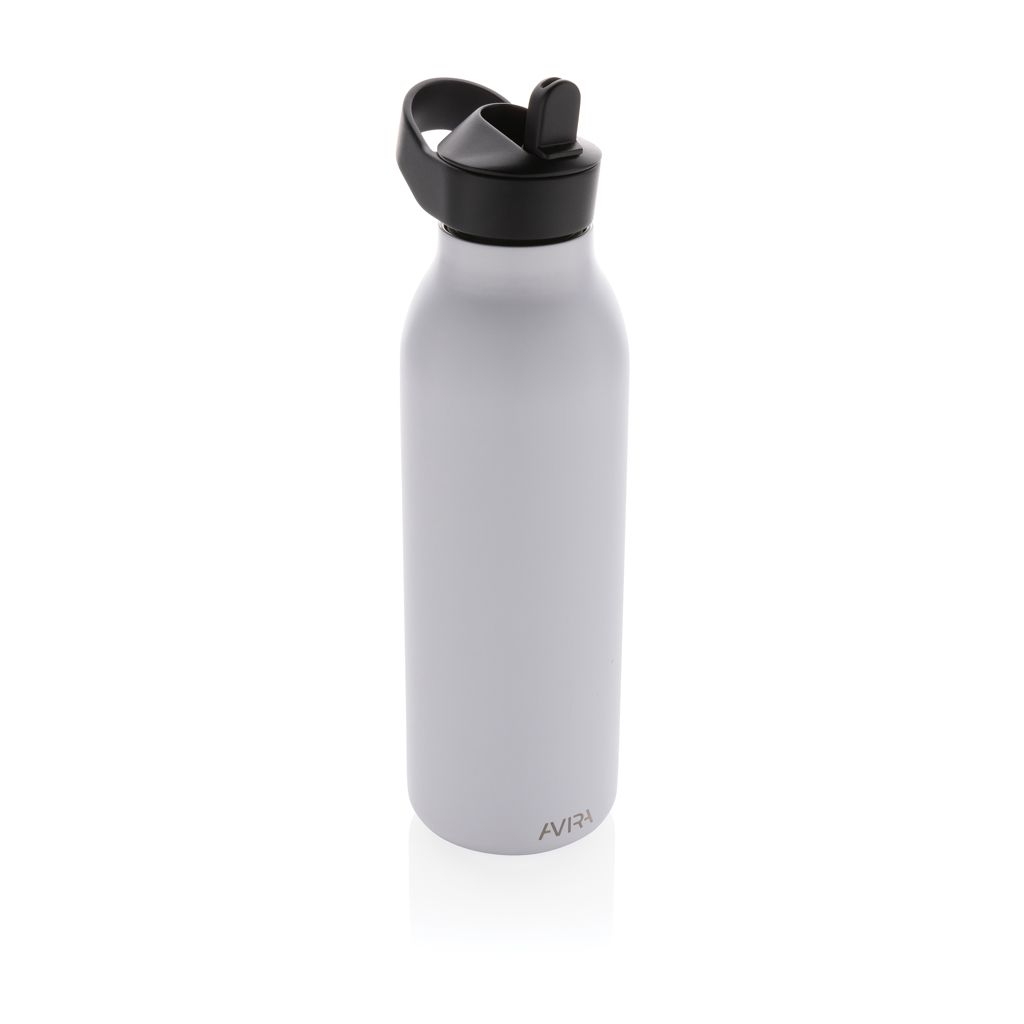XDP438.08-3Avira Ara RCS Re-Steel Fliptop Wasserflasche 500ml_ weiss