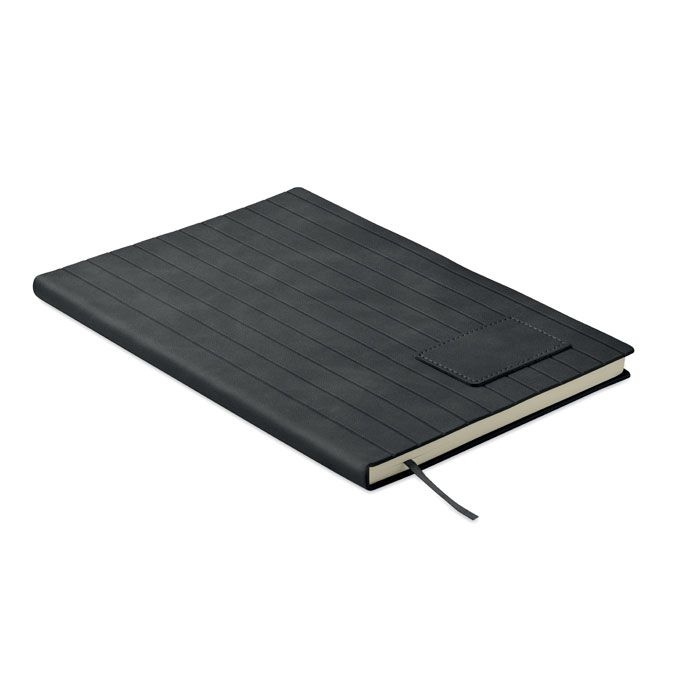 MO2663-03Tintray DIN A5 Smokey Notizbuch PU_ schwarz