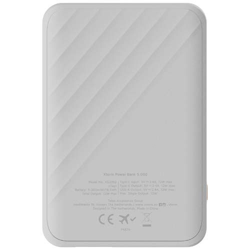 PF124409-1Xtorm XG205 Go2 12 W 5000 mAh Schnelllade-Powerbank _ weiss