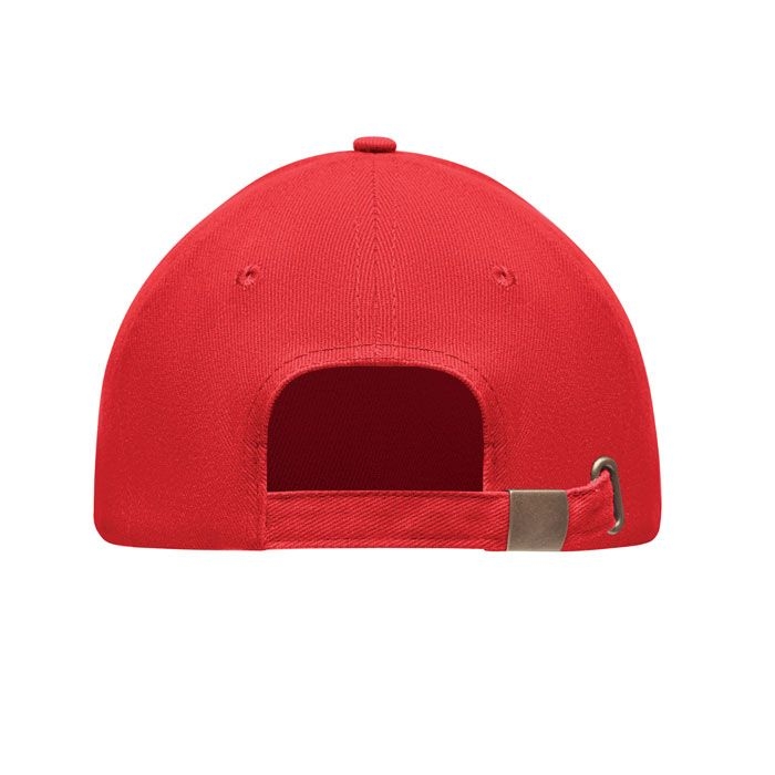 MO9643-05Tekapo Baseball cap 6 panels 270g_m²_ rot