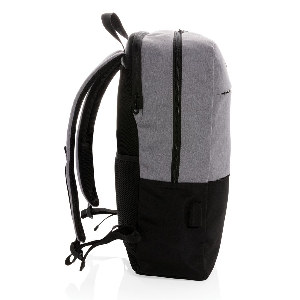 XDP760_05-1Moderner 15.6_ USB _ RFID Laptop-Rucksack_ PVC-frei_ schwarz