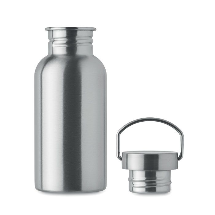 MO2562-16Florence Sing Einwandige Trinkflasche 500 ml_ mattsilber