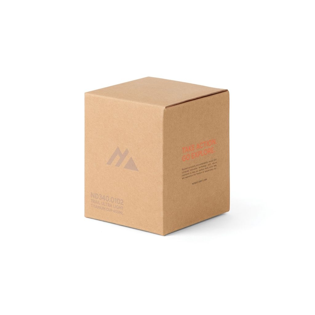 XDND340.01-02Nordic Drift Trail Ultraleichte Titan-Becher 450ml_ silber