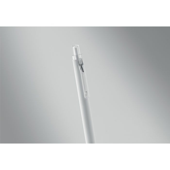 MO3185-06Nosta Druckkugelschreiber recy. Alu_ weiss